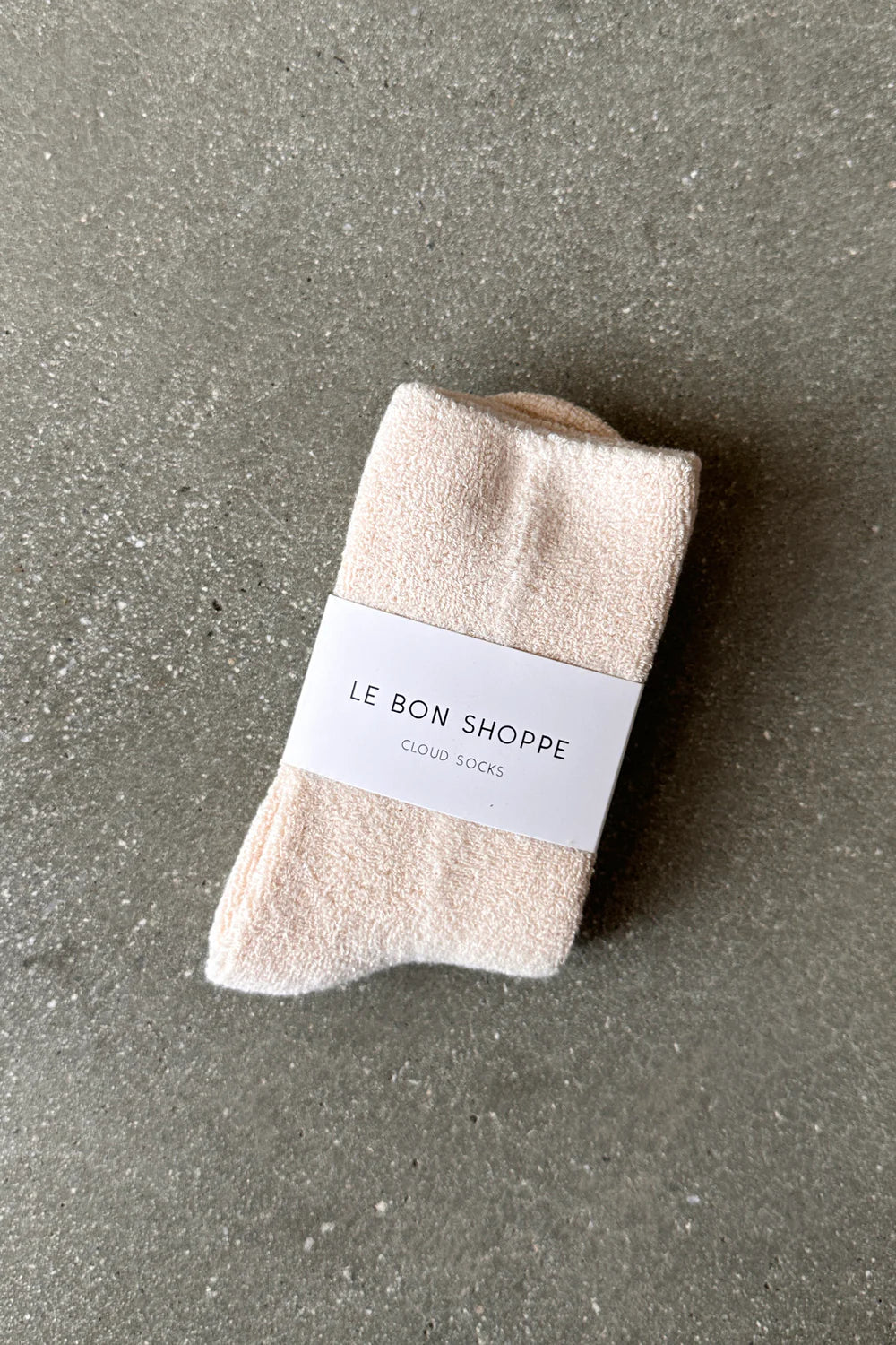 Cloud Socks:  Ecru