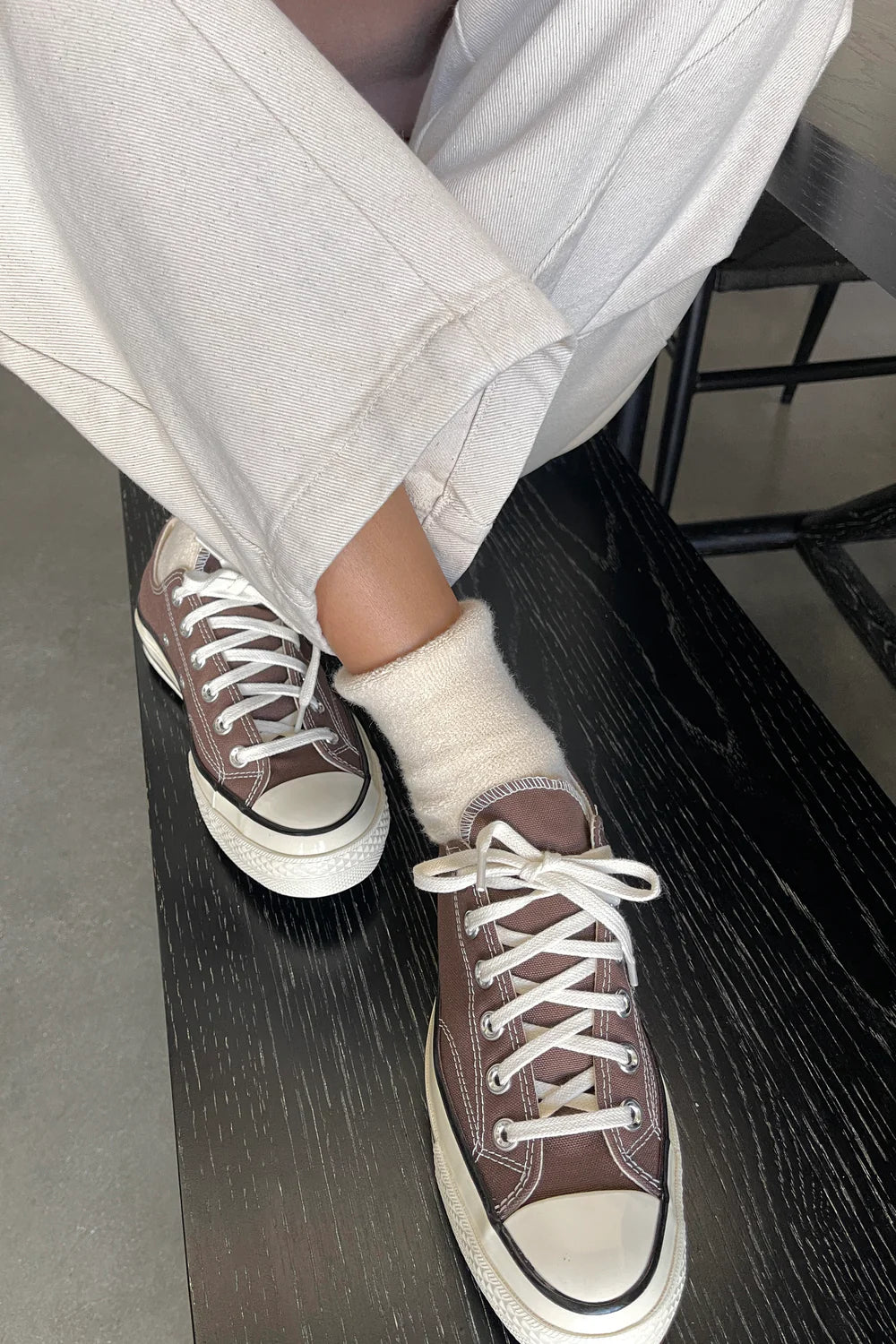 Cloud Socks:  Ecru