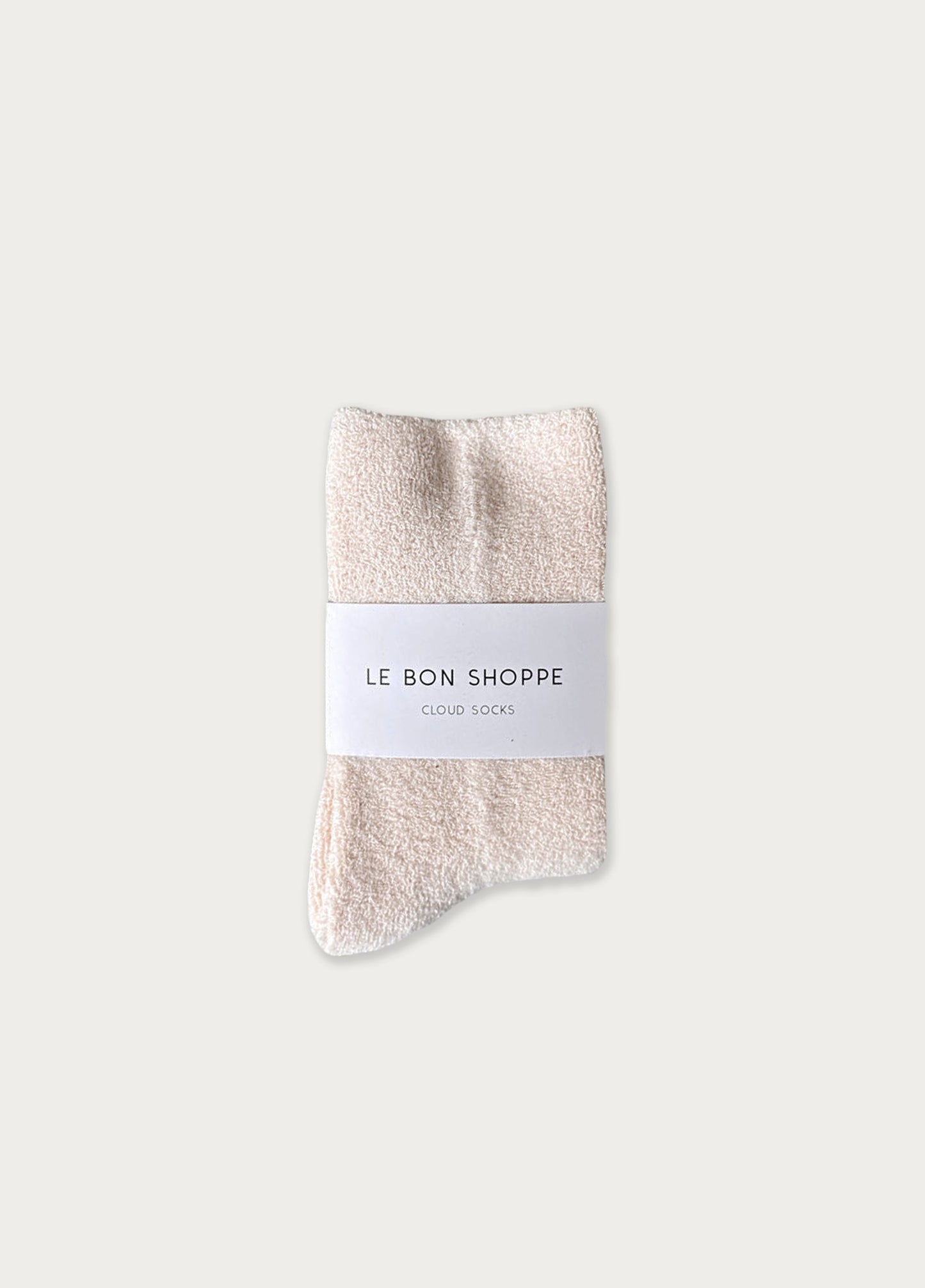 Cloud Socks:  Ecru