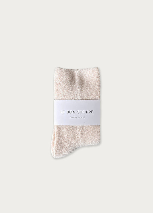 Cloud Socks:  Ecru