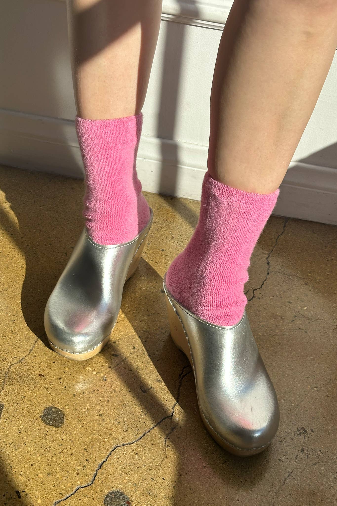Cloud Socks: Green Olive