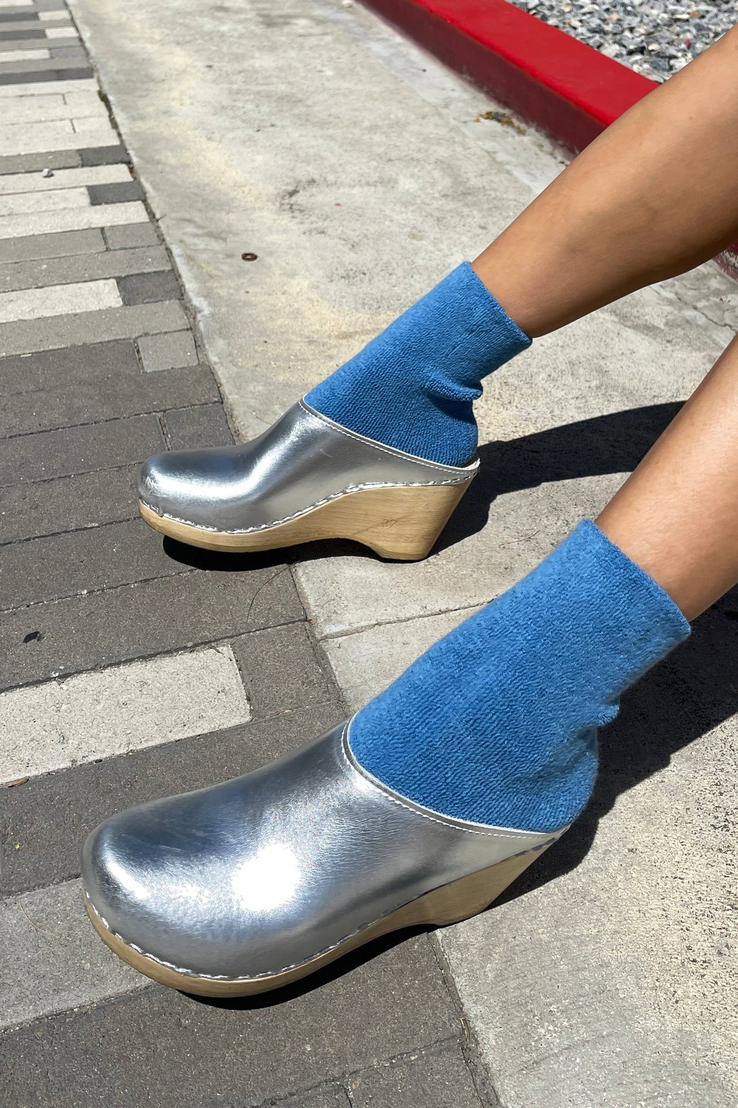 Cloud Socks: Green Olive