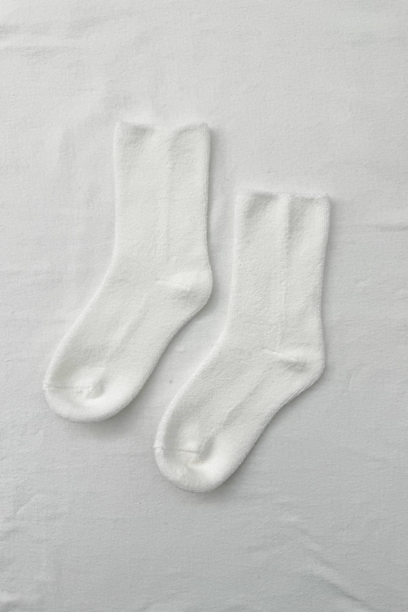 Cloud Socks: Green Olive