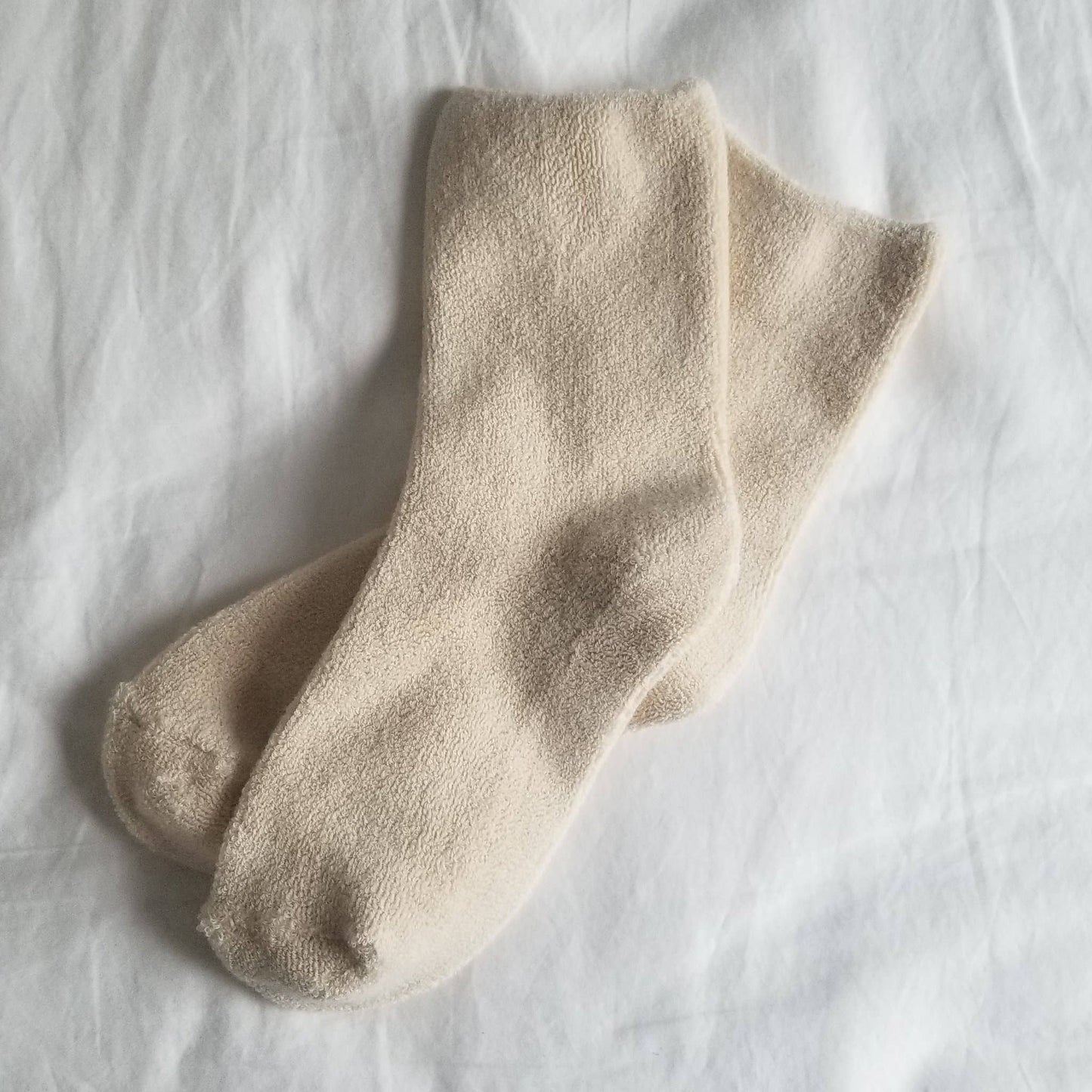 Cloud Socks:  Ecru
